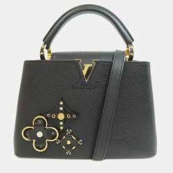 Louis Vuitton Black Leather Capucines BB Handbag
