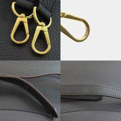 Pre Owned Louis Vuitton Black Leather Capucines BB Handbag