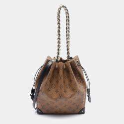 Louis Vuitton Brown Black Monogram Canvas Noe Trunk Handbag