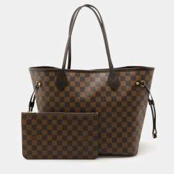 Louis Vuitton Brown Damier Ebene Canvas Neverfull MM Tote Bag