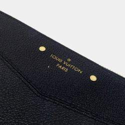 Pre Owned Louis Vuitton Black Leather Empreinte Daily Clutch bag