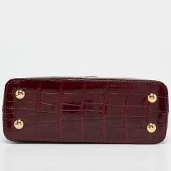 Pre Owned Louis Vuitton Bordeaux Alligator Mini Capucines Bag