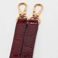 Pre Owned Louis Vuitton Bordeaux Alligator Mini Capucines Bag