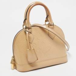 Pre Owned Louis Vuitton Dune Monogram Vernis Alma BB Bag