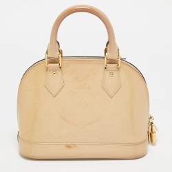 Pre Owned Louis Vuitton Dune Monogram Vernis Alma BB Bag