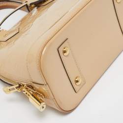 Pre Owned Louis Vuitton Dune Monogram Vernis Alma BB Bag