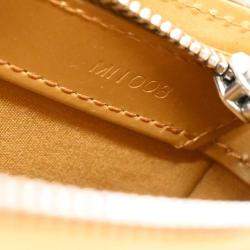 Pre Owned Louis Vuitton Beige Monogram Mat Leather Fowler Handbag