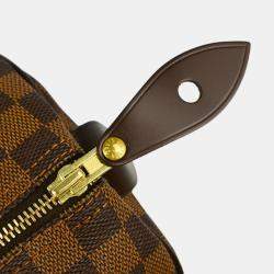 Pre Owned Louis Vuitton Brown Damier Ebene Canvas Speedy 30 Handbag