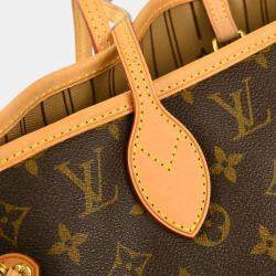 Louis Vuitton Brown Monogram Neverfull MM Tote Bag