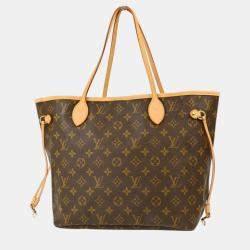 Louis Vuitton Brown Monogram Neverfull MM Tote Bag