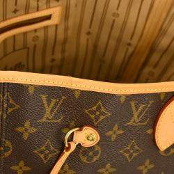 Louis Vuitton Brown Monogram Neverfull MM Tote Bag