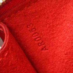 Pre Owned Louis Vuitton Red Epi Pochette Accessoires Shoulder Bag