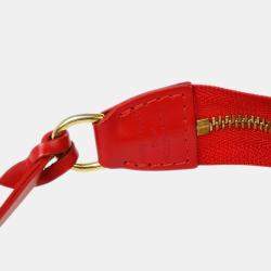 Pre Owned Louis Vuitton Red Epi Pochette Accessoires Shoulder Bag