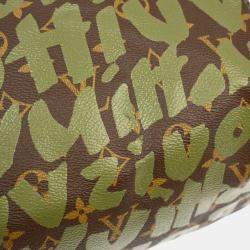 Louis Vuitton Khaki Monogram Graffiti Speedy 30 Handbag