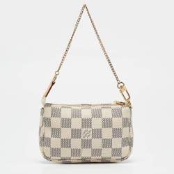 Pre Owned Louis Vuitton Damier Azur Canvas Mini Pochette Accessoires