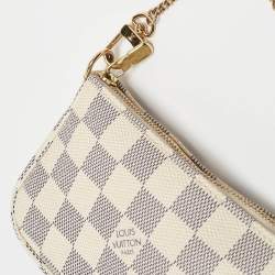 Pre Owned Louis Vuitton Damier Azur Canvas Mini Pochette Accessoires