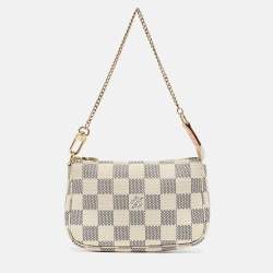 Pre Owned Louis Vuitton Damier Azur Canvas Mini Pochette Accessoires