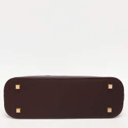 Pre Owned Louis Vuitton Cherry Monogram Mini Lin Canvas Horizontal Alma Bag