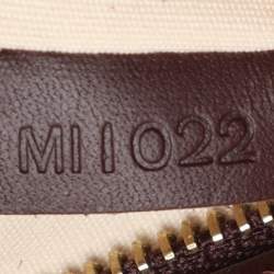 Pre Owned Louis Vuitton Cherry Monogram Mini Lin Canvas Horizontal Alma Bag