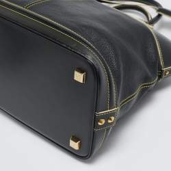 مملوكة مسبقًا Louis Vuitton Black Suhali Leather Lockit MM Bag