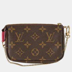 Louis Vuitton Brown Monogram Canvas Mini Pochette Accessoires Shoulder Bag