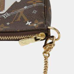 Louis Vuitton Brown Monogram Canvas Mini Pochette Accessoires Shoulder Bag