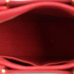 Louis Vuitton Brown/Red Coated Canvas LV Monogram Popincourt MM Handbag