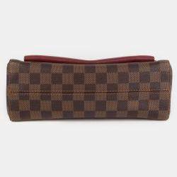 Louis Vuitton Brown Damier Ebene with Leather PM Vavin Handbag 