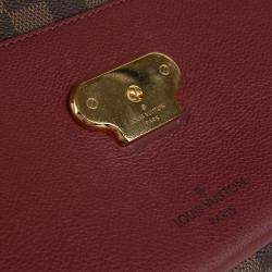 Louis Vuitton Brown Damier Ebene with Leather PM Vavin Handbag 