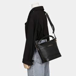 Louis Vuitton PM Size Black Leather Cruiser Shoulder Bag