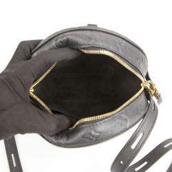 Louis Vuitton Black Monogram Empreinte Leather Boite Chapeau Souple MM Bag