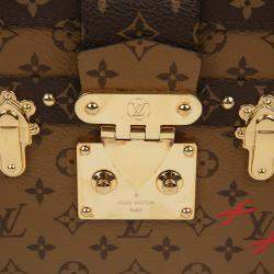 Louis Vuitton Monogram Reverse Canvas Petite Malle Clutch Bag