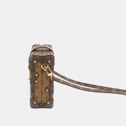 Louis Vuitton Monogram Reverse Canvas Petite Malle Clutch Bag