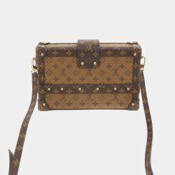 Louis Vuitton Monogram Reverse Canvas Petite Malle Clutch Bag