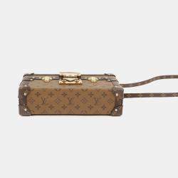 Louis Vuitton Monogram Reverse Canvas Petite Malle Clutch Bag