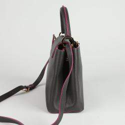 Louis Vuitton Gray Leather Capucines MM Tote Bag