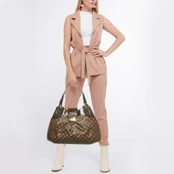 Pre Owned Louis Vuitton Damier Ebene Canvas Sistina GM Bag