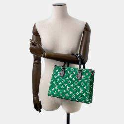Louis Vuitton Green Monogram Jacquard Velvet LV Match Onthego PM Bag