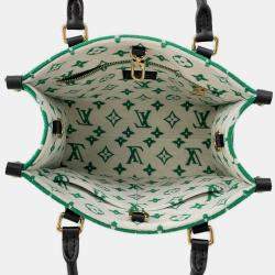 Louis Vuitton Green Monogram Jacquard Velvet LV Match Onthego PM Bag