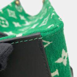 Louis Vuitton Green Monogram Jacquard Velvet LV Match Onthego PM Bag