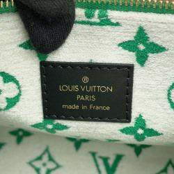 Louis Vuitton Green Monogram Jacquard Velvet LV Match Onthego PM Bag