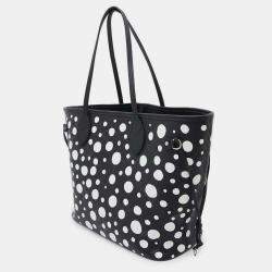 Louis Vuitton Noir/Blanc Monogram Empreinte Leather Infinity Dot Neverfull MM Tote Bag