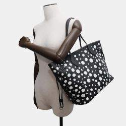 Louis Vuitton Noir/Blanc Monogram Empreinte Leather Infinity Dot Neverfull MM Tote Bag