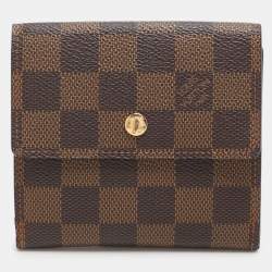 Louis Vuitton Damier Ebene Canvas Elise Compact Wallet