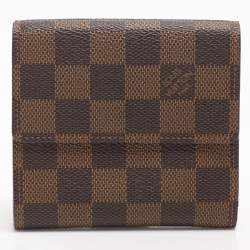 Louis Vuitton Damier Ebene Canvas Elise Compact Wallet