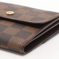 Louis Vuitton Damier Ebene Canvas Elise Compact Wallet