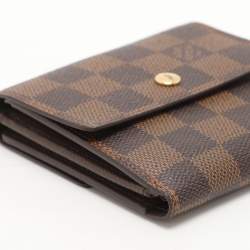 Louis Vuitton Damier Ebene Canvas Elise Compact Wallet