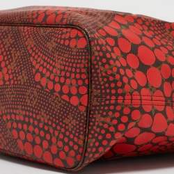 Louis Vuitton Rouge Monogram Canvas Limited Edition Yayoi Kusama Waves Neverfull MM Bag