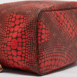 Louis Vuitton Rouge Monogram Canvas Limited Edition Yayoi Kusama Waves Neverfull MM Bag