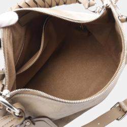 Louis Vuitton Beige Mahina Leather Hobo Bag